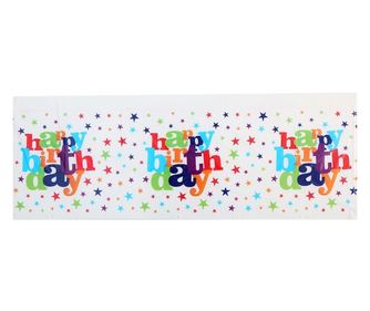 Fata de Masa Dreptunghiulara, Cyrax, Colectia Happy Birthday, 180 x 108 cm, din Plastic PE, Impermeabila, Multicolor