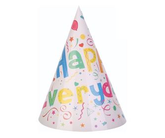 Set 6 Coifuri Happy Everyday, pentru Petrecere, 20x14 cm, Multicolor