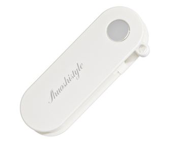 Peeler pentru Legume si Fructe, Cyrax, 3.6 x 9.1 cm, Multifunctional, Curatator Pliabil, din ABS si Otel Inoxidabil, Alb