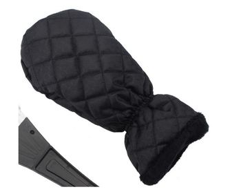 Set Manusa si Racleta pentru Zapada, Impermeabila, Izolatie de Bumbac, 31 x 15 cm, Negru
