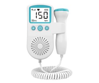 Monitor Fetal Doppler, Monitorizare Sarcina, Ritm Cardiac, Ecran LCD 4.5 cm, 2 x Baterii AA (neincluse), Portabil, din ABS, 12.8