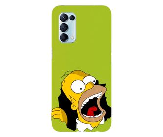 Съвместен калъф за Oppo A77 модел Аз съм гладен Хоумър Симпсън, силикон, TPU, Вицевърса