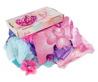 Cufar cu costumatii & accesorii Barbie