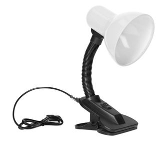 Lampa biurkowa VIRONE LATSA DL-3/W, E27, 40 W, IP20, elastyczne ramię z