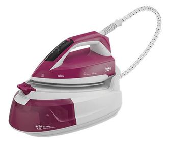 Станция за гладене BEKO SGA6126R, 2400W, 225g/min, 1l, гладеща плоча SteamXtra, Черно-Бяла