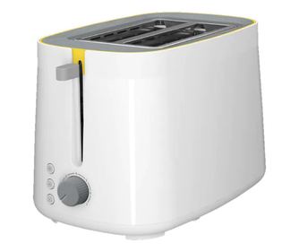 Тостер BEKO TAM4220W, 2 филии, 800W, Бяло-сив