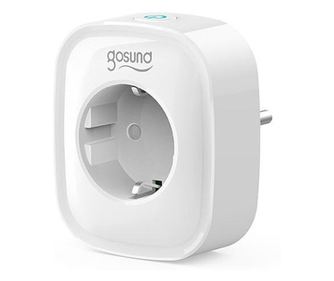 Интелигентен контакт Gosund SP112, Wi-Fi, 16A, 2xUSB, Мониторинг потреблението на енергия, Съвместимост Amazon Alexa, Google Ass