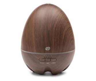 Дифузер за етерично масло RIO ARIA, Ароматерапия, Овлажнител за въздух, Резервоар 400 мл, Нощна лампа, 8 цвята, Таймер, Автомати