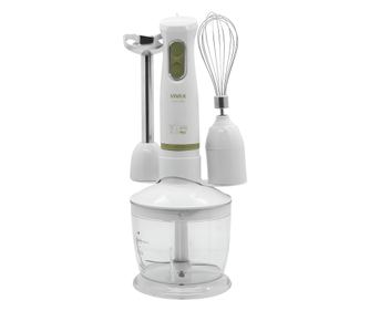Vivax HBS-400WG set blendera 3-u-1, 400W, 2 brzine, oštrica od nehrđajućeg čelika, uklonjiva ručka, držač pribora, bijelo/zelena