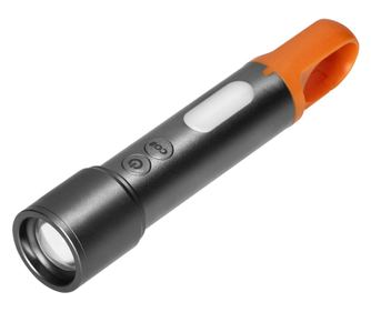 Latarka LED SMD + COB Virone LT-18, 10W + 2W, kolorowe zaślepki