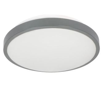 Плафон VIRONE SELENE CL/2XE27-10MV/G, 2xE27, макс. 2x60W, сензор за движение, IP54, IK07, метал/пластмаса, сив