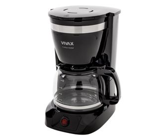 Aparat de cafea cu filtru, VIVAX CM-08126F, capacitate 1.25 L, putere 800 W, Negru