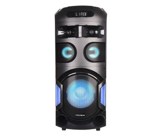 Sistem audio Crown GTB-602TW, 350 W, afișaj LCD, tuner, SD, Bluetooth, încărcare telefon, microfon, chitară, negru