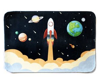 Килим за детска стая Pufo Space, 60 х 40 см, полиестер