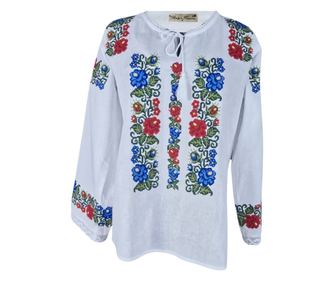 Bluza tip ie ženska R24, bela kristal/zelena