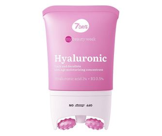 Vlažilni koncentrat za obraz z vgrajenim masažnim valjčkom, 7Days Hyaluronic, 80 ml