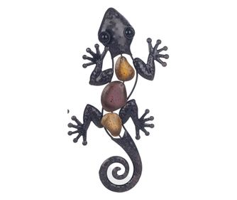 De SIGRIS Șopârle Metalice Medii Include 2 Unități Ornament de Perete pentru Grădină Colecția Rustică Signes Grimalt Decor și Go