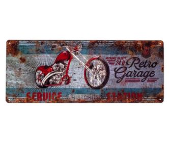 Decorațiune de perete - Placă de perete din metal - 20x0,1x50 cm