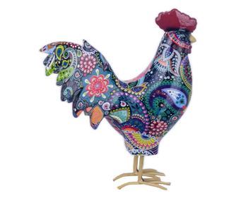 Figurină SIGRIS Galloon Negru Rășină 18x6x15cm Figurină Animal Decor Acasă Decorațiuni