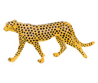 De la SIGRIS, figurină miniaturală leopard 9x3x19cm