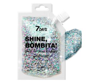 Gel z bleščicami za lase in telo, 7Days Shine Bombita, 902 dope, 90 ml