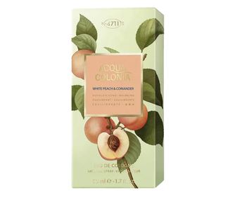 Unisex kolonjska voda z razpršilcem, 4711 Acqua Colonia White Peach & Coriander, 50 ml