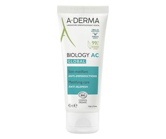Крем за лице против петна и несъвършенства, A-Derma Biology AC Global против петна, 40 мл