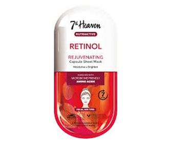 Хидратираща маска за лице с ефект на ревитализация, 7th Heaven Retinol, 1 бр.
