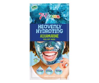 Ексфолираща маска за лице с ревитализиращ и озаряващ ефект, 7th Heaven Peel-Off Aquamarine, 8 мл