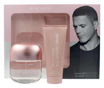 Set toaletne vode z razpršilcem 80 ml + vlažilni losjon za telo 100 ml, Alejandro Sanz Mi Acorde Woman