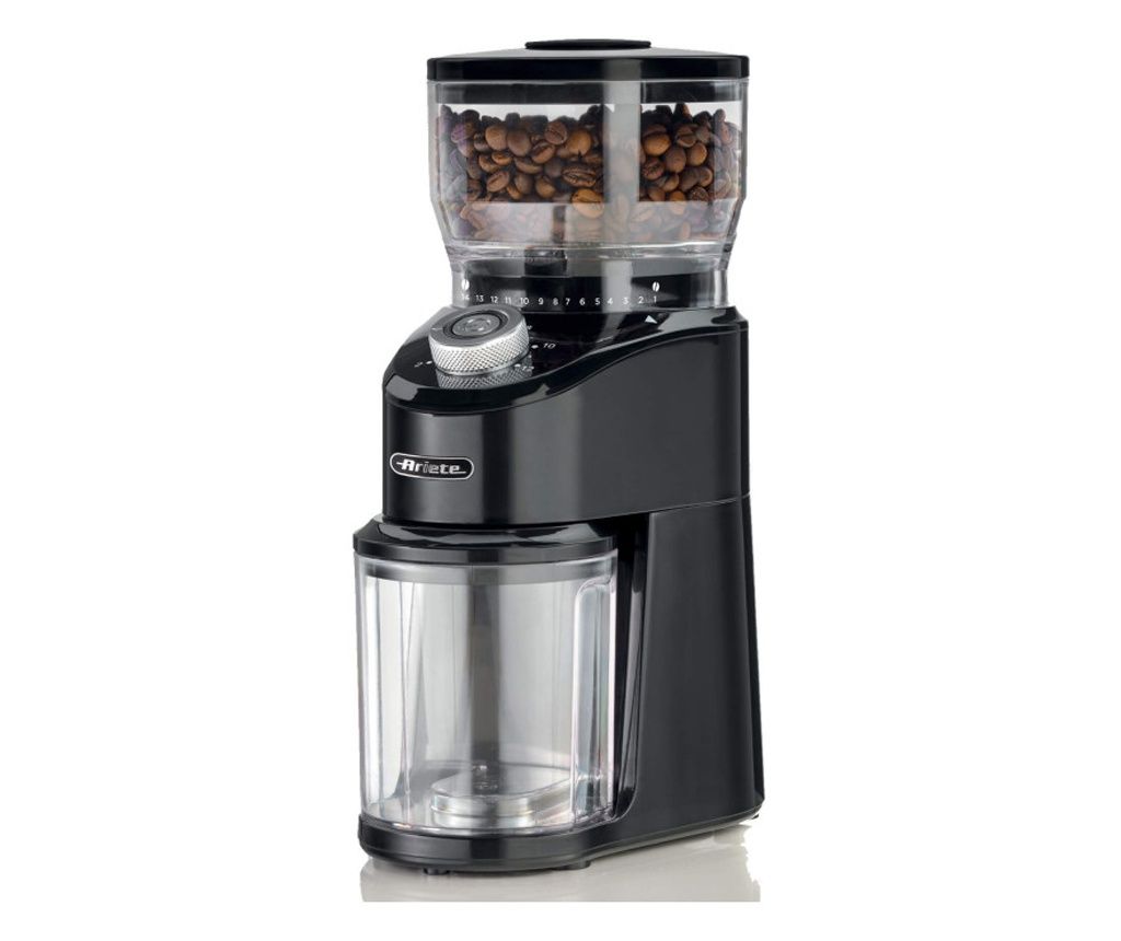 Râșniță de cafea electrică Ariete râșniță de cafea 3023/00, 200W, 200 g, 14 niveluri de măcinare, 2-12 căni, Negru
