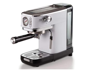Ariete ESPRESSO SLIM MODERNA 1381/14 Kávéfőző, 1300W, 15 bar, 1.1 L, Őrölt kávé és ESE, Fehér