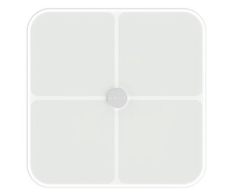 Смарт кантар AENO ABS0001S, До 180 кг, 11 профила, 15 показателя, ИТМ, LED, Закалено ITO стъкло, Бял