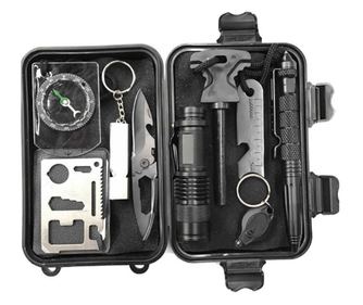 Kit supravietuire multifunctional 13 in 1 Survival SVT