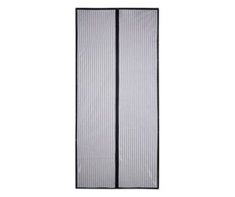 Perdea magnetica pentru insecte NeriMamts, fibra de sticla, negru, 90 x 210 cm