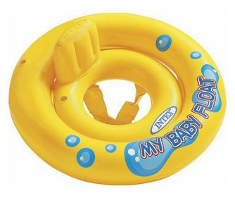 Colac apa, gonflabil, Intex, pentru bebelusi, 1-2 ani, diametru 67 cm, My Baby Float, galben