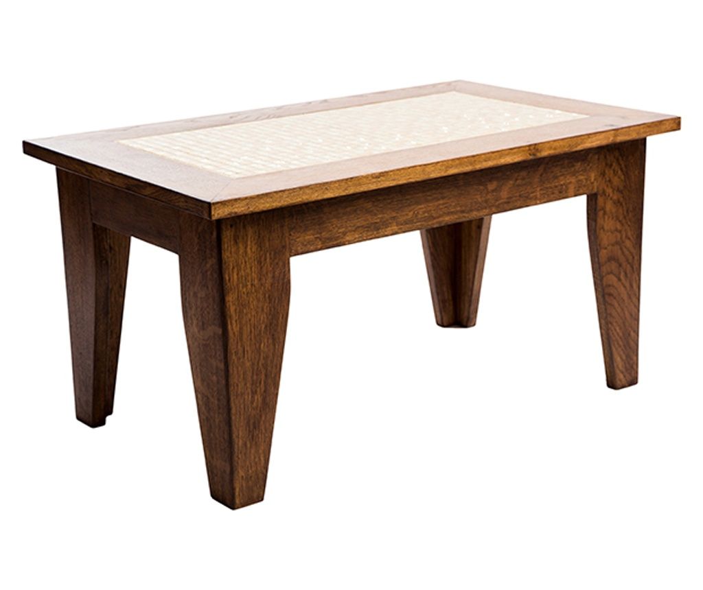 Masa de cafea din lemn si mozaic Maroc