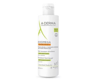 Почистващ гел с пяна с хидратиращ и успокояващ ефект, A-Derma Exomega Control, 500 мл