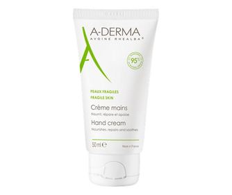 Хидратиращ крем за ръце и нокти с възстановяващ ефект, A-Derma Manos & Uñas, 50 мл