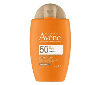 Crema faciala hidratanta anti-luciu cu protectie solara ridicata, Avene Solaire Ultra Fluido SPF50, 50 ml