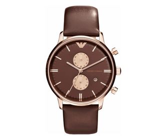 Emporio Armani pánské hodinky Quartz zlaté