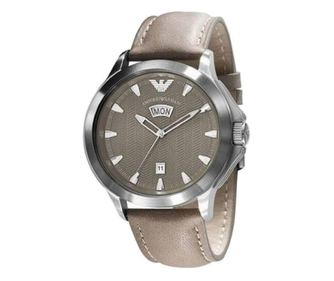 Emporio Armani pánské hodinky Quartz stříbrné