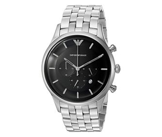 Emporio Armani pánské hodinky Quartz stříbrné