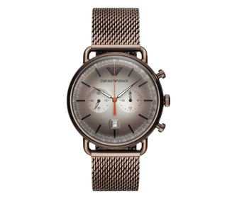 Emporio Armani pánské hodinky Quartz růžové zlato