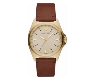 Hodinky Emporio Armani pánské Quartz zlaté