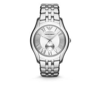 Emporio Armani pánské hodinky Quartz stříbrné