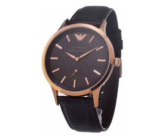Emporio Armani pánské hodinky Quartz růžové zlato
