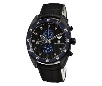 Emporio Armani pánské hodinky Quartz černé