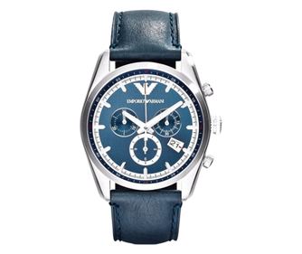 Emporio Armani pánské hodinky Quartz stříbrné