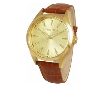 Hodinky Devota & Lomba pro muže Quartz zlaté
